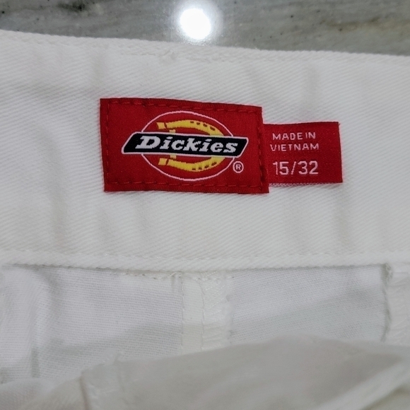 Dickies High Rise Frayed Worker Shorts White NWT - Picture 5 of 10